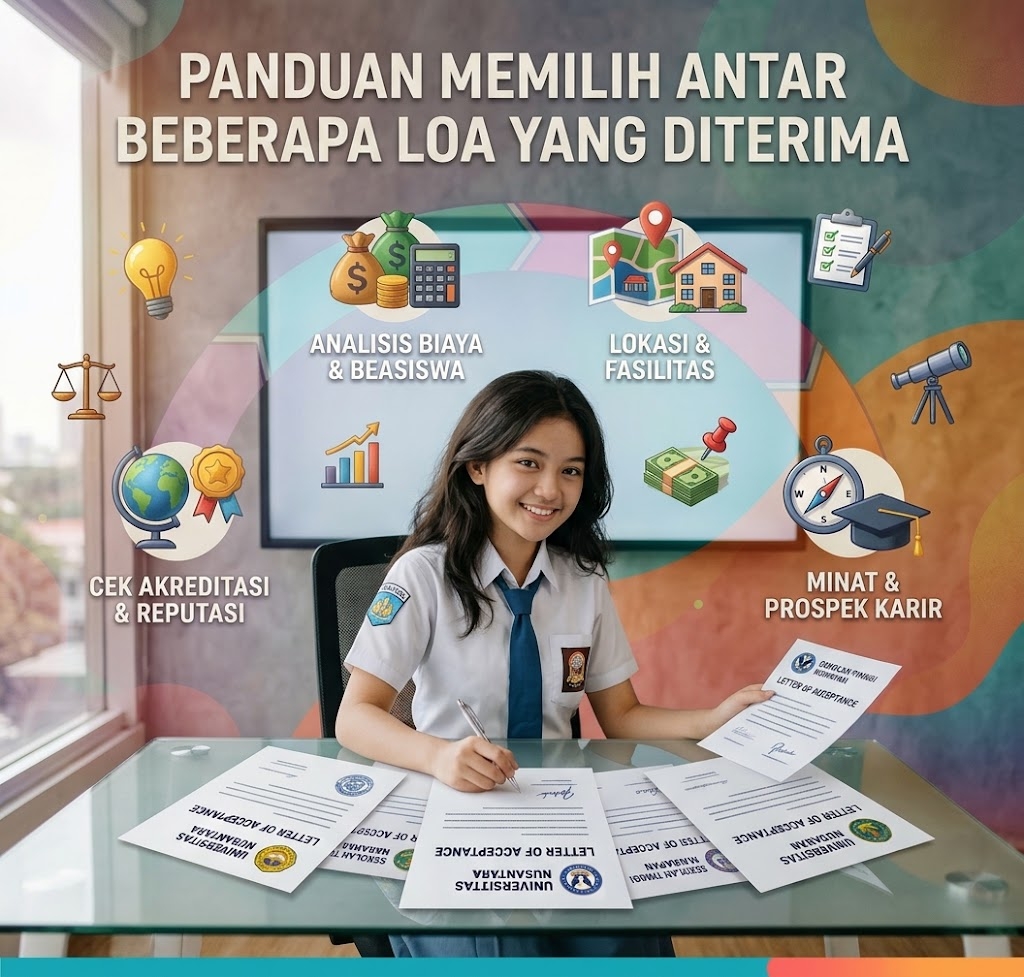 Cara Memilih Antar Beberapa LoA Yang Diterima Bersamaan